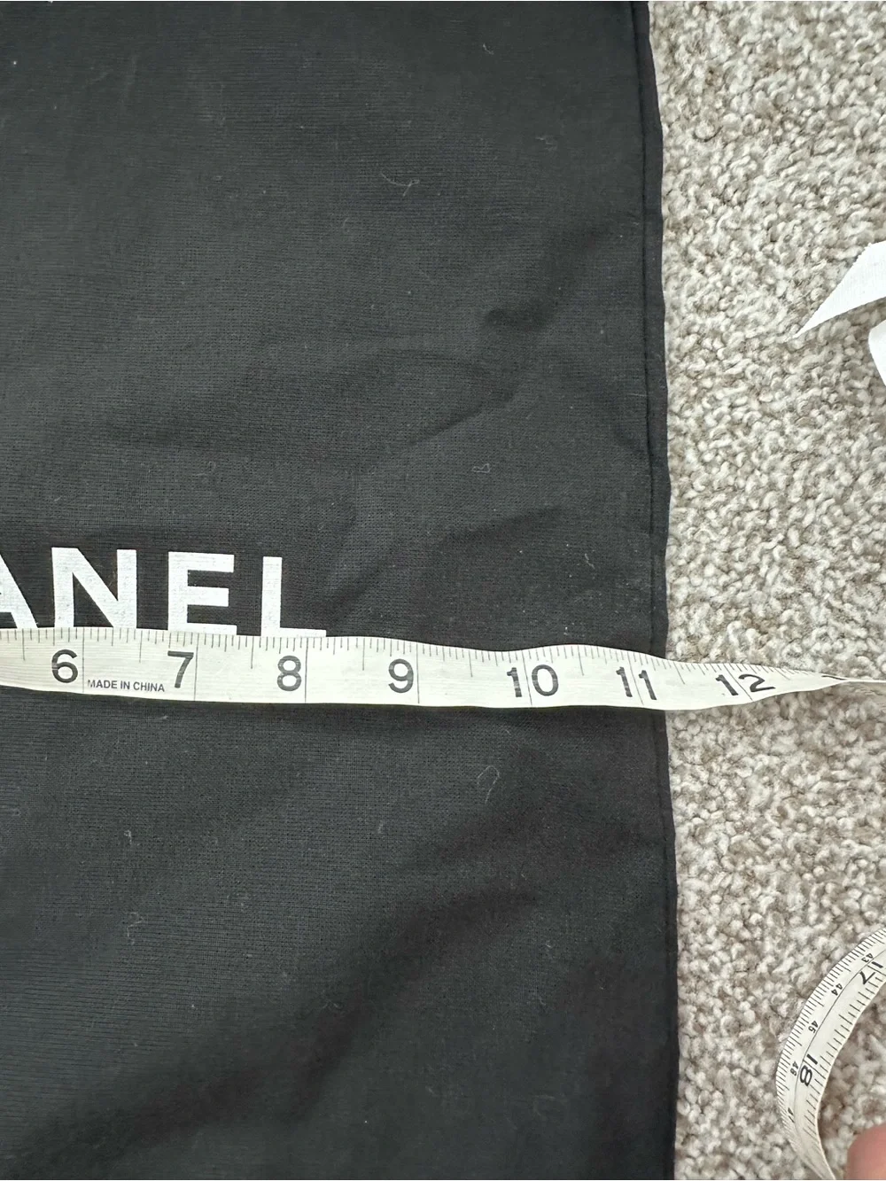 Chanel White Camellia Ribbon Gift Set for small to medium bag